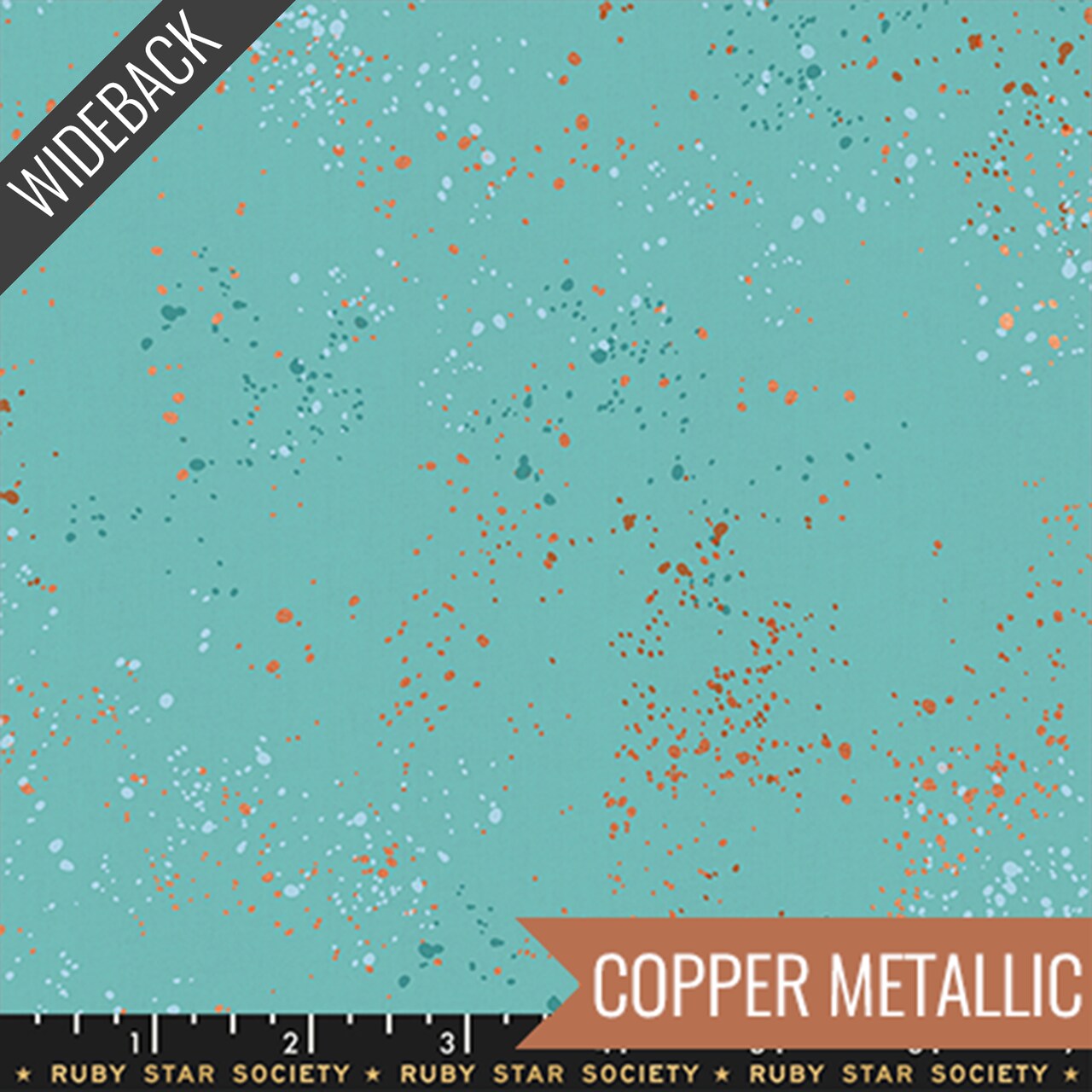 Speckled Wideback (108 Inch) in Turquoise Metallic (rs5055 72m) | Speckled Wide Backs | Rashida Coleman Hale | Ruby Star Society